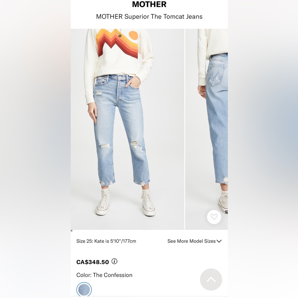 COPY - Mother Superior The Tomcat Jeans